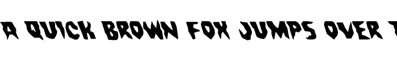 Preview of Count Suckula Leftalic Italic font