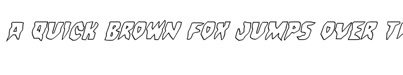 Preview of Count Suckula Outline Italic Outline Italic font