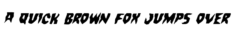 Preview of Count Suckula Staggered Italic Italic font