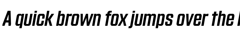 Preview of Countach Italic font