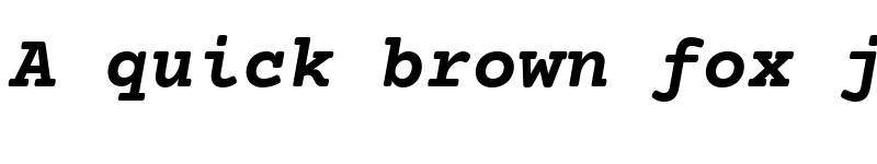 Preview of Courier Prime Bold Italic font