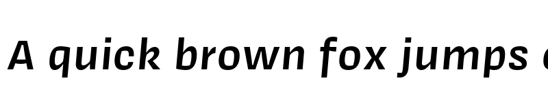 Preview of Covik Sans Semibold Italic font