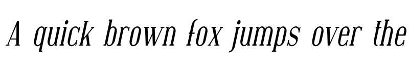 Preview of Covington Cond Italic font