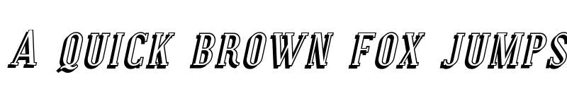 Preview of Covington SC Shadow Italic font