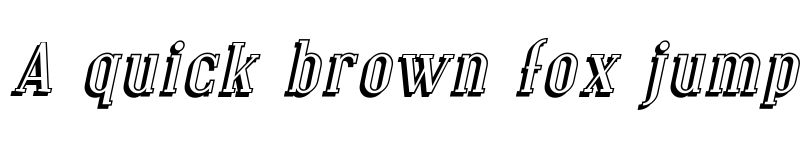 Preview of Covington Shadow Italic font