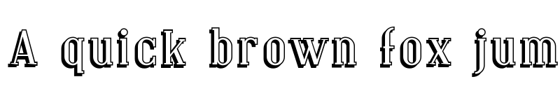 Preview of Covington Shadow Regular font