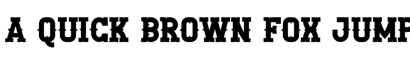 Preview of Cowboy College Regular font