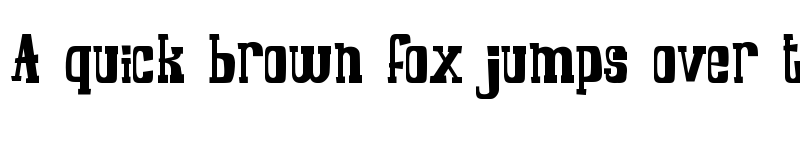 Preview of COWBOYZ Regular font