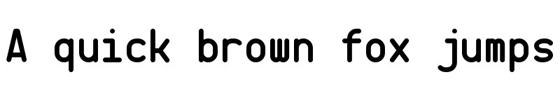 Preview of CQ Mono Regular font