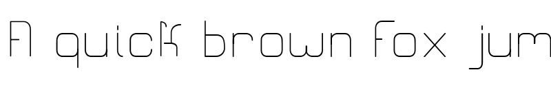 Preview of CR21MODERN Regular font