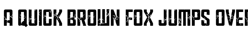 Preview of CRACK WALL Regular font