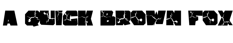 Preview of Cracked stone Regular font