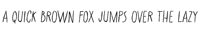 Preview of Crayonize Regular font