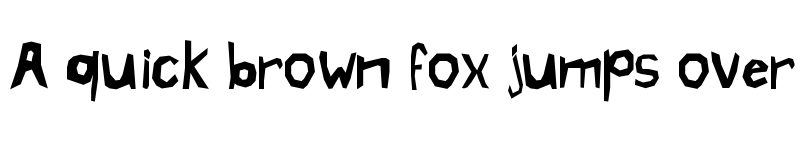 Preview of Crazy Cartoon Regular font