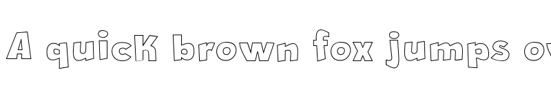 Preview of Crazy Krabs Outline Regular font