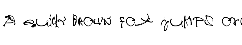 Preview of CrazyWritten Regular font