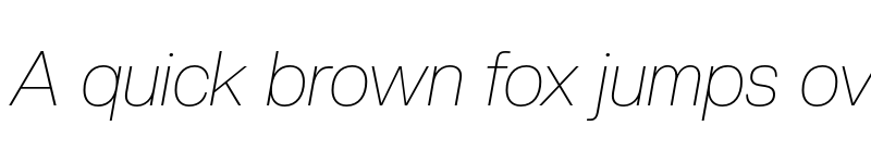 Preview of Creato Display Thin Italic font