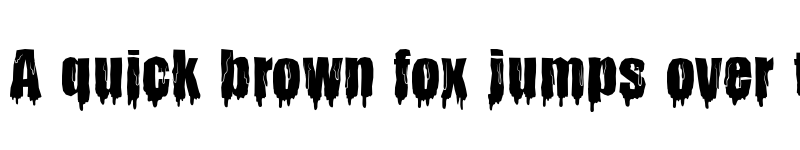 Preview of Creepy Blood Regular font