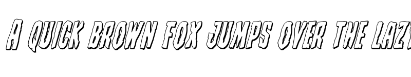 Preview of Creepy Crawlers 3D Italic Italic font