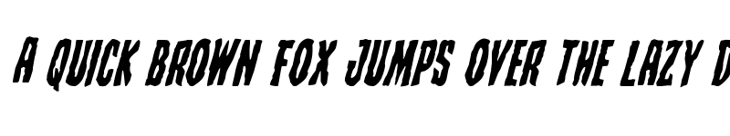 Preview of Creepy Crawlers Staggered Italic Italic font