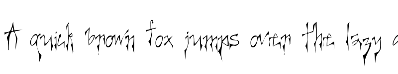 Preview of Creepygirl Light font