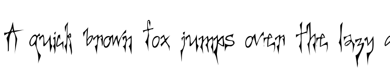 Preview of Creepygirl Regular font