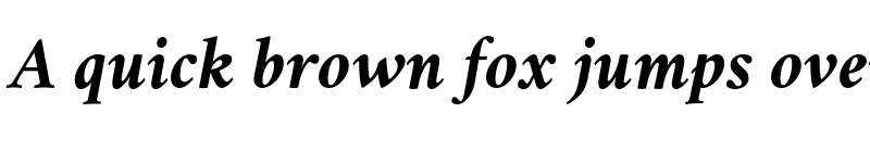 Preview of Crimson BoldItalic font