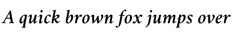 Preview of Crimson SemiboldItalic font