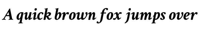 Preview of Crimson Text Bold Italic font