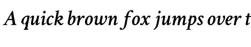 Preview of Crimson Text SemiBold Italic font