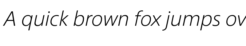 Preview of Croma Sans ExtraLight Italic font