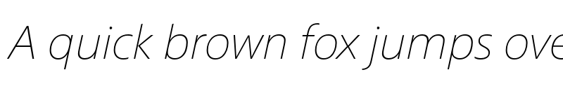 Preview of Croma Sans Thin Italic font