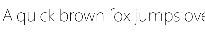 Preview of Croma Sans Thin font