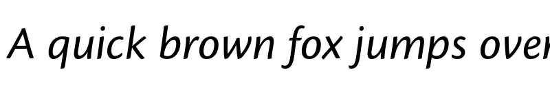 Preview of Cronos Pro Caption Italic font