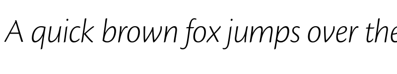 Preview of Cronos Pro Display Light Italic font
