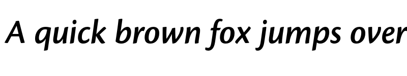 Preview of Cronos Pro Display SemiBold Italic font