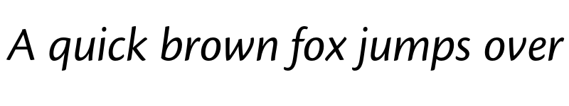 Preview of Cronos Pro Italic font