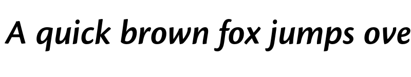 Preview of Cronos Pro Semibold Italic font