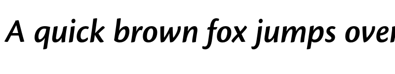 Preview of Cronos Pro Subhead SemiBold Italic font