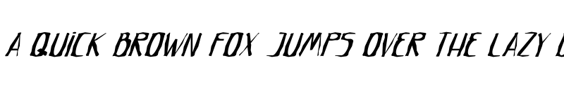 Preview of Crumpled Letter Demo Italic font