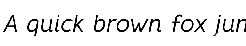 Preview of Crusoe Text Italic font