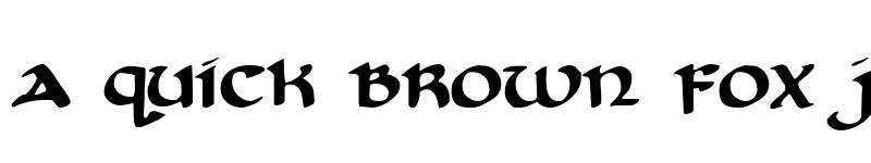 Preview of Cry Uncial Regular font