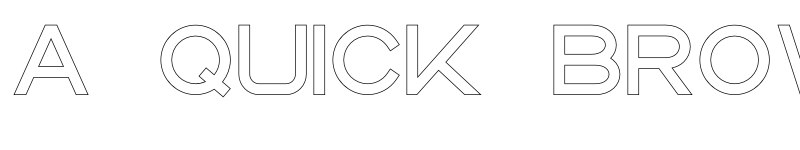 Preview of CS Harley Semibold Outline font