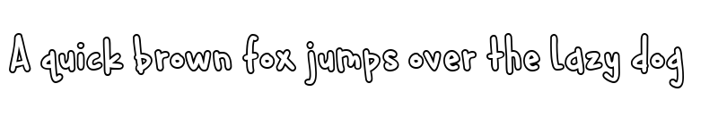 Preview of Cuddlebugs Outline Regular font