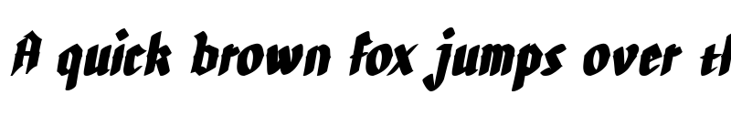 Preview of Cunigund Condensed Italic font