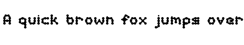 Preview of curly lava bubble Bold font