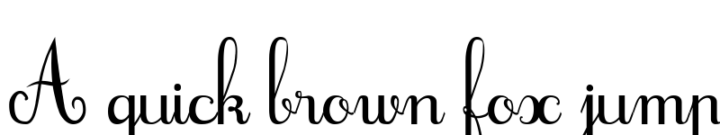 Preview of Cursif Regular font