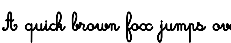 Preview of Cursive standard Regular font