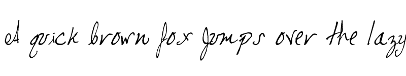 Preview of cursiveedgar Regular font