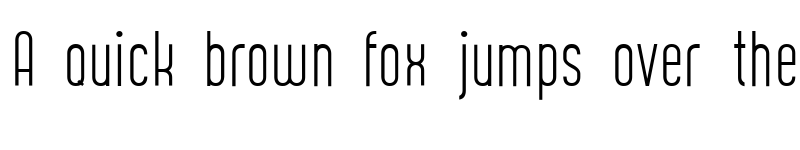 Preview of CURVE Thin font